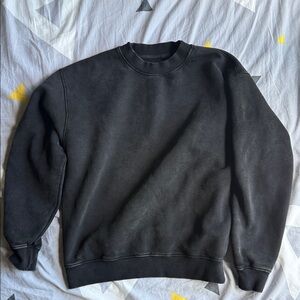 Classic Washed Black Men's Sweater